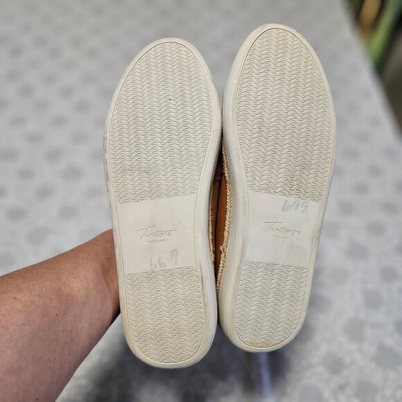 Trotters Accent Espadrille Slip On Size 10W Tan (Luggage Leather) - Picture 7 of 11